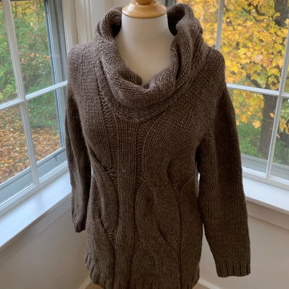 SHIRA NOVELLI soft Italian alpaca blend cowl tunic
